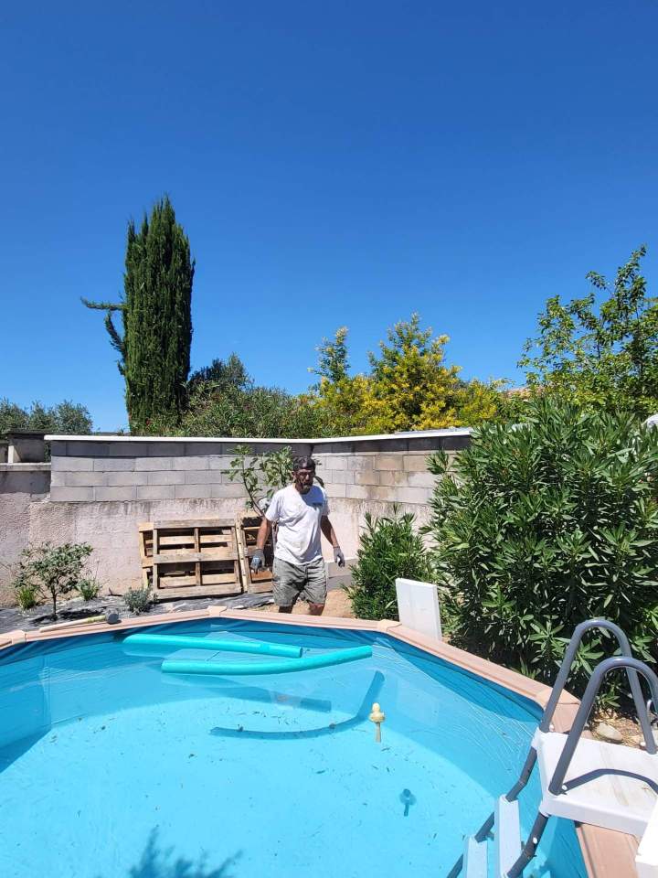 Création bassin maçonné Aix-en-Provence